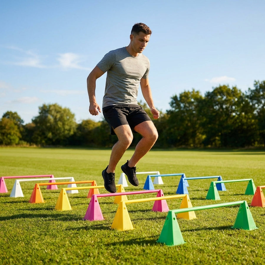 Training Cones – 20 Pack – Durable Plastic – Sports & Fitness