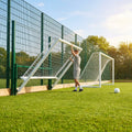 Aluminium football goal with folding mechanism - product detail