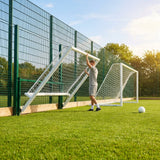 Aluminium football goal with folding mechanism - product detail