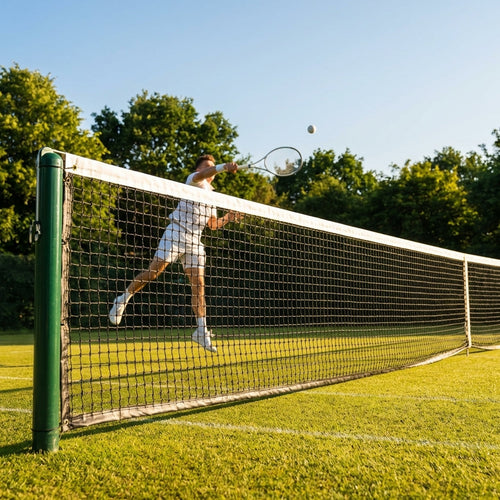Tennis Net – 42ft Black – HDPE Braided – Indoor/Outdoor Use