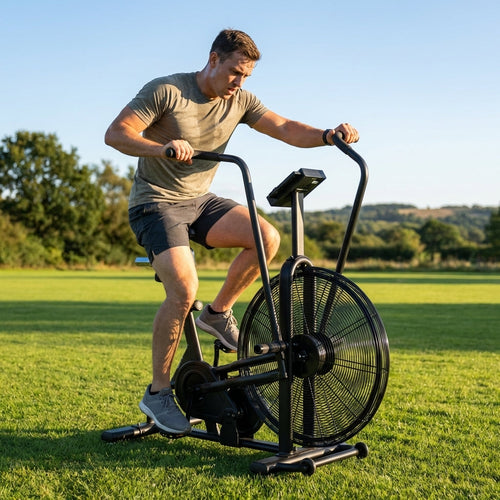 Air Resistance Bike – Black – Steel Frame – Home & Gym Use