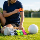 Football Captains Armband in various colours made from durable nylon elastic - product detail
