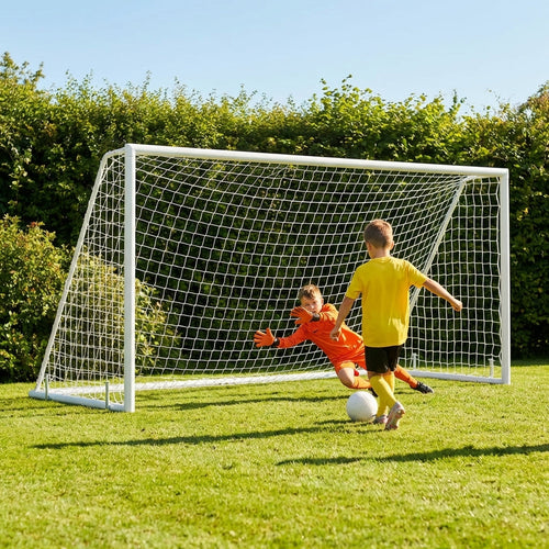 Garden Football Goal – 8x6ft – Strong uPVC – Outdoor Fun