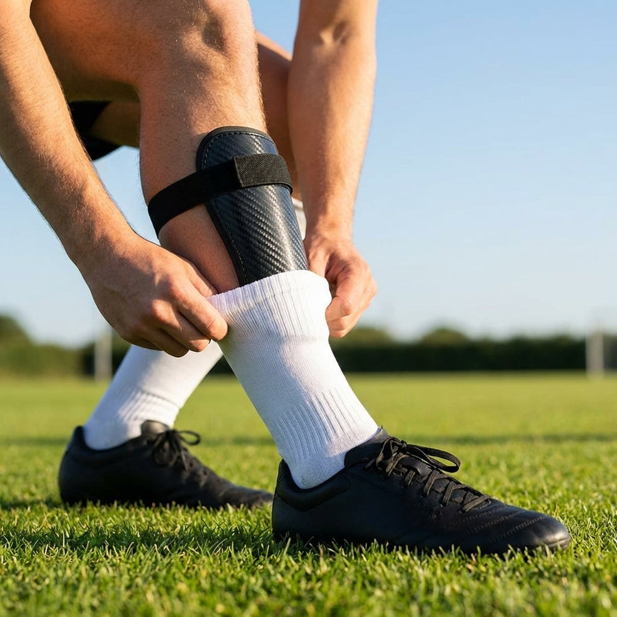 Shin Pads – XXS-M/L – Carbon-Effect & EVA Foam – Football Protection