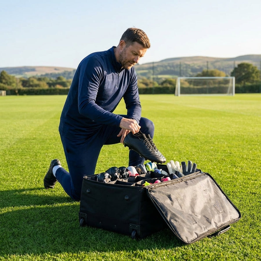 Boot Storage Bag – Black – Durable Fabric – Sports Teams