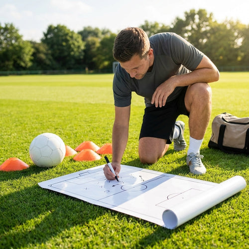 Adhesive Football Tactics Sheets – 20 Sheets – Easy Application – Coaching Aid