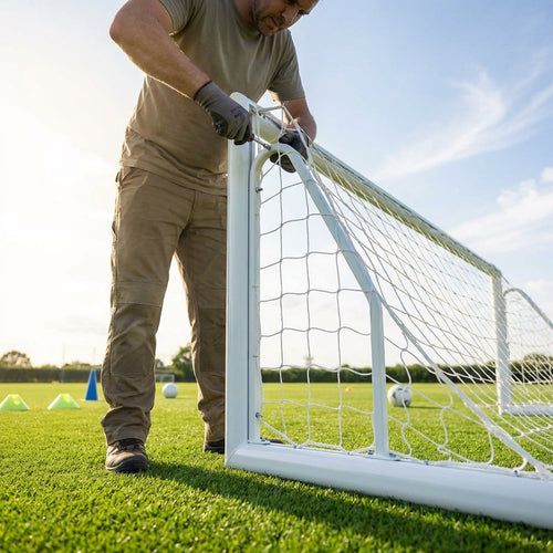 Aluminium D-Bracket Net Supports – 48mm/4mm – Durable Aluminium – Football Goals