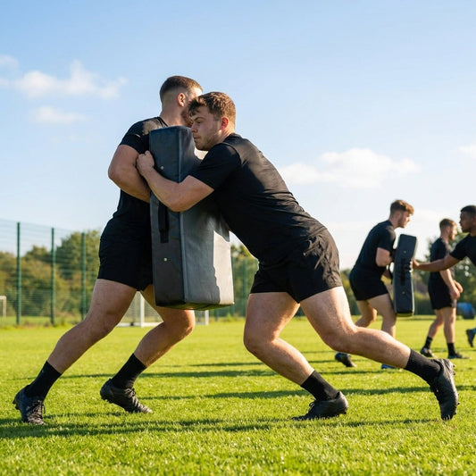 Rugby contact pad for training in vibrant yellow and black - product detail