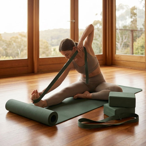 Yoga Essentials Bundle – Multi Colour – PU & EVA – Home & Studio Use