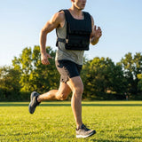 Weighted training vest made of durable nylon for fitness and running