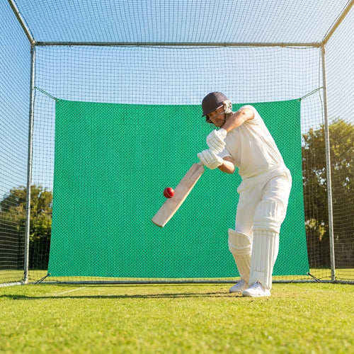Cricket Net Saver – Green – Durable Polyester Mesh – Indoor/Outdoor Use
