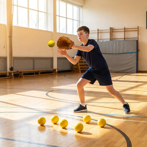 Indoor Rounders Balls – Yellow – Lightweight Plastic – Training & Indoor Use