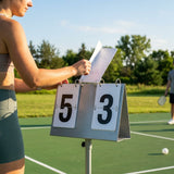 Black Pickleball Scoreboard with MDF and Plastic Construction - product detail