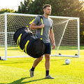 Football Goal Net Carry Bag in Black Nylon for convenient storage