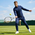 Men's quarter zip tracksuit in lightweight polyester - product detail