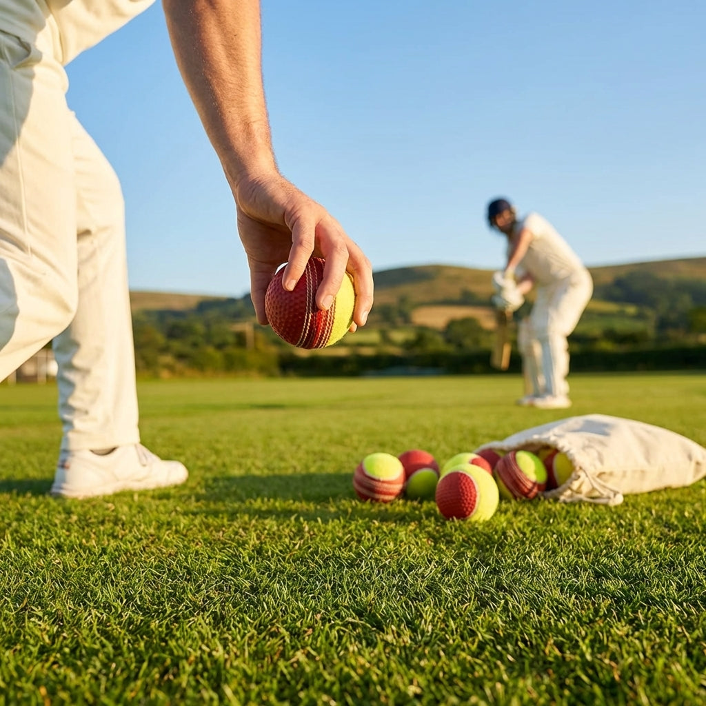 Cricket Swing Ball with half rubber and half tennis ball construction - product detail