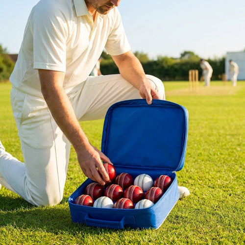 Cricket Ball Carry Case – 12-Ball Capacity – Durable PVC – Sports Equipment Storage