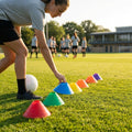 Flexible training cones in assorted colours for sports drills - product detail
