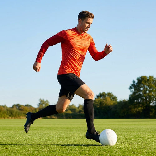 Men’s Long Sleeve Football Shirt – XS-XXL – 100% Polyester – Sport