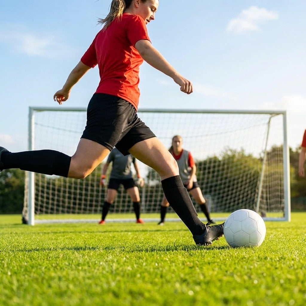 Women's football shorts available in five sizes, made from polyester - product detail