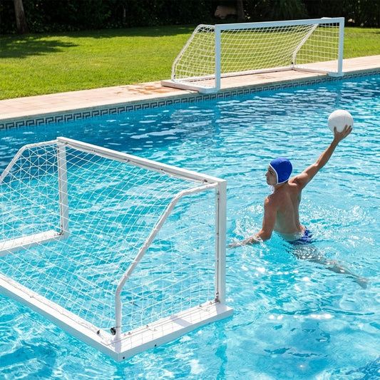 Floating water polo goal made of aluminium, suitable for competitions - product detail