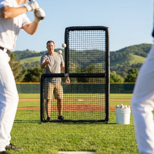 Baseball Short-Toss Screen Net – Black – Durable Nylon – Training Aid