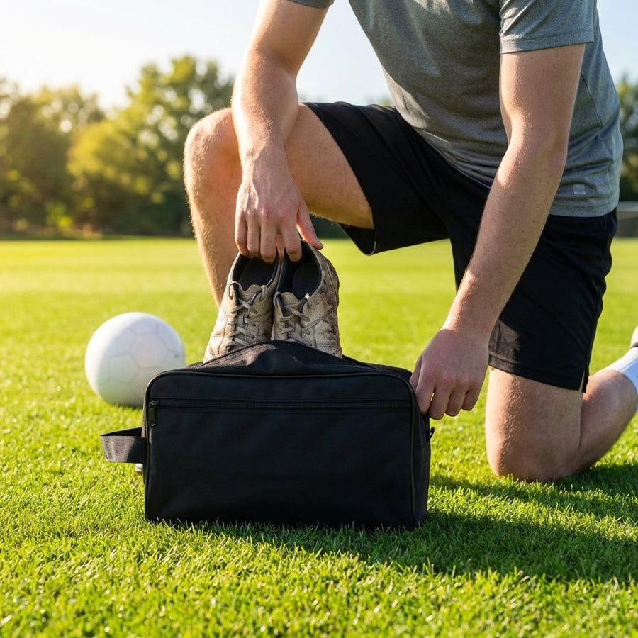 Sports Footwear Bag – Black – 2100D Fabric – Indoor & Outdoor Use
