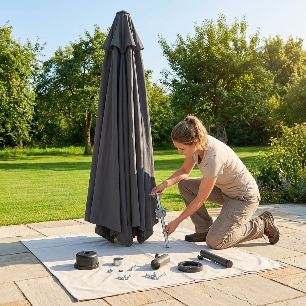 Parasol replacement parts in various sizes for garden and patio use - product detail