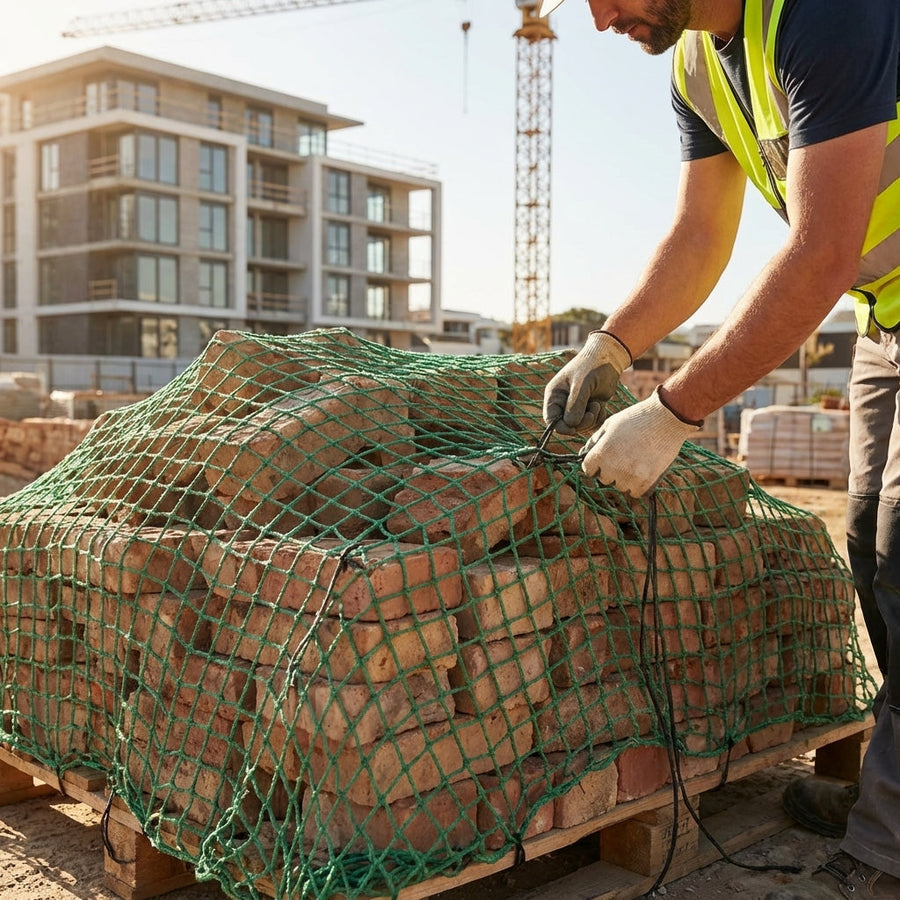 Heavy-Duty Brick Netting – Green – 3mm Twine – Industrial Use