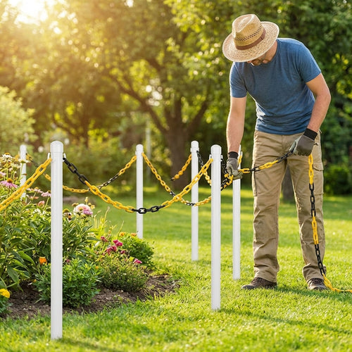 Plastic Chain Barrier – 5m/25m – Durable PE – Indoor/Outdoor Use