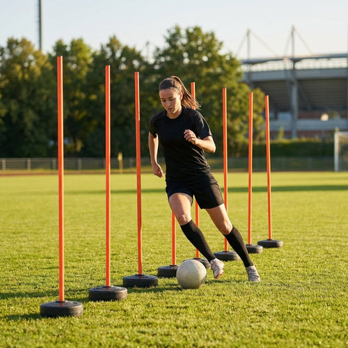 Slalom Training Poles – 3ft/6ft – Shatterproof PVC – Sports Clubs Use