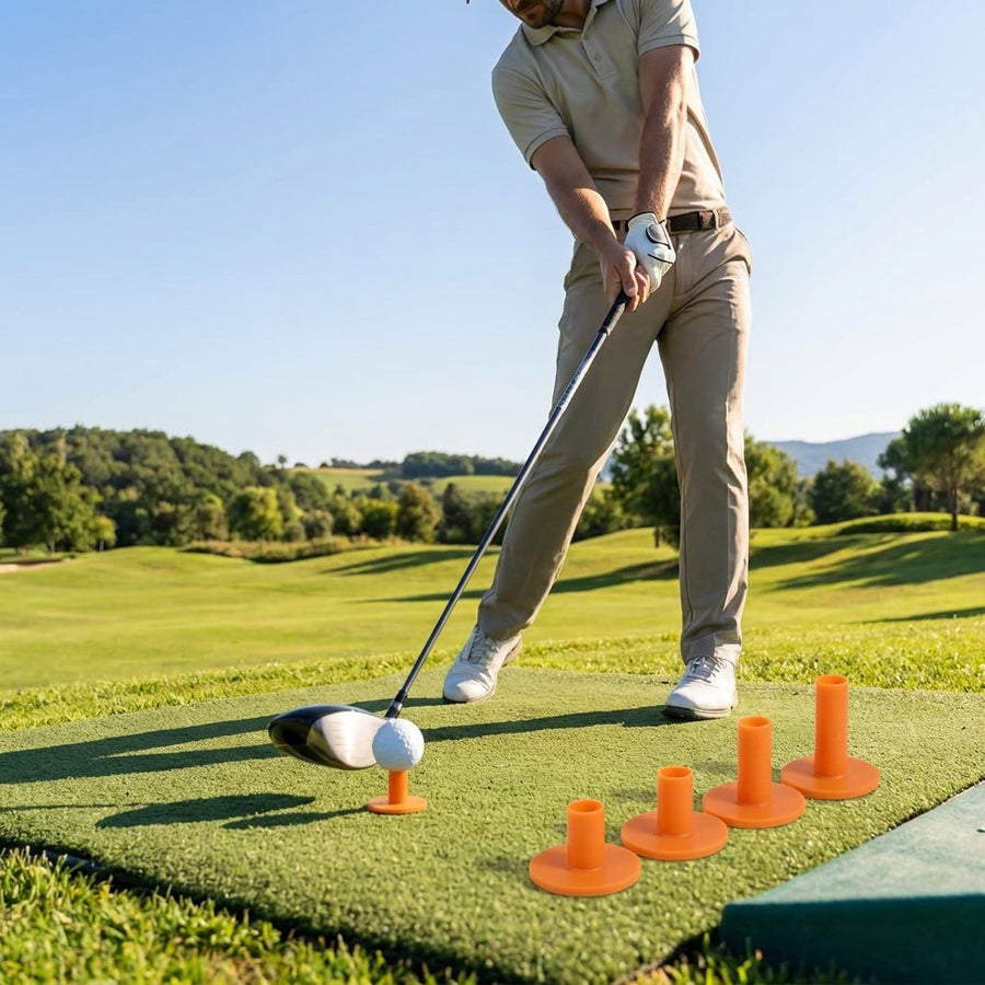 Rubber Driving Range Tees – Mixed Sizes – Durable Rubber – Golf Practice