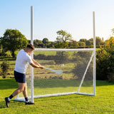 8ft x 5ft GAA Football and Hurling Goal Posts made from sturdy uPVC - product detail