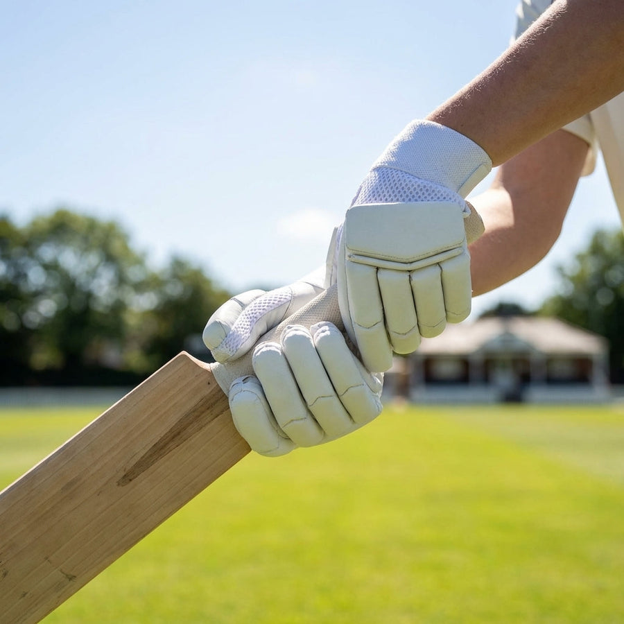 Junior Batting Gloves – 23cm – Cotton & Leather – Cricket Practice