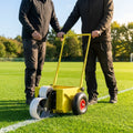 Wheel Transfer Line Marker for sports pitches in yellow steel