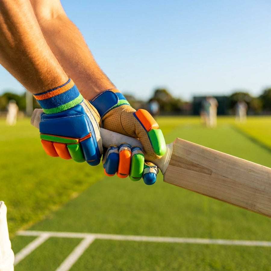 Coloured Cricket Batting Gloves – 5 Colours – English Pittard Leather – Short-Form Cricket