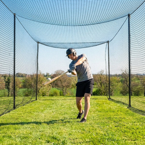 Baseball Batting Cage Nets – Black – HDPP Twine – Indoor/Outdoor Use