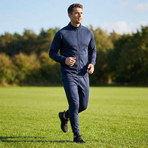 Men's Full Zip Tracksuit – XS-XXL – 100% Polyester – Training & Casual Wear