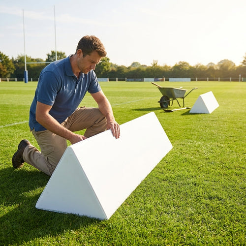 Rugby Pitch Advertising Wedges – 200cm – Weatherproof PVC – Outdoor Use