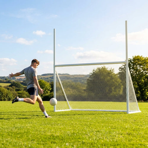 GAA Football & Hurling Goal Posts – 8ft x 5ft – Strong uPVC – Garden Sports