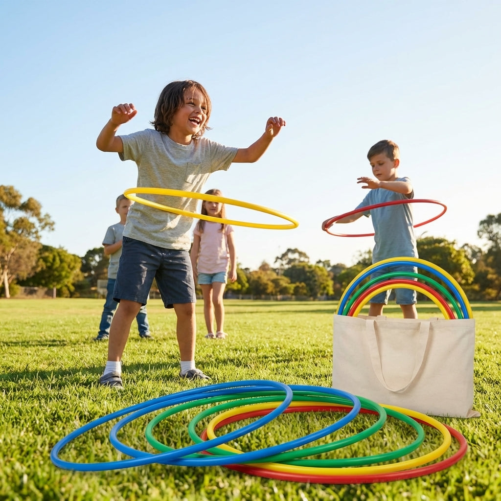 Colourful hula hoops made of high-density plastic for kids - product detail