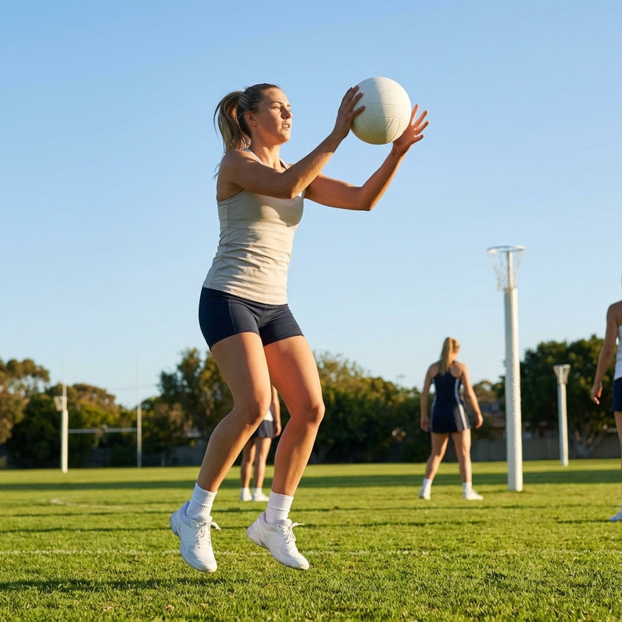 Match Netball – Size 4 & 5 – Hand-Stitched Latex – Training & Competition