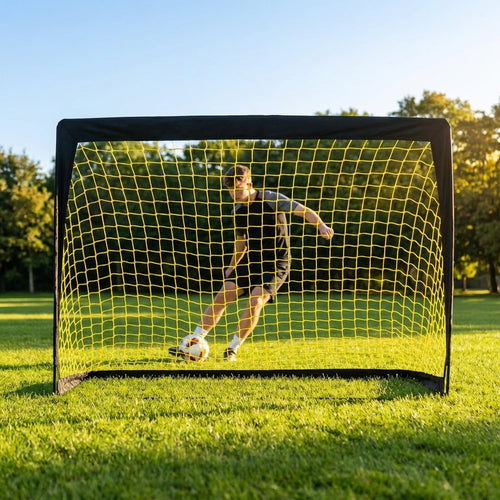 Square Pop-Up Football Goal – 3ft to 7ft – 3ply Polyester – Indoor/Outdoor Training