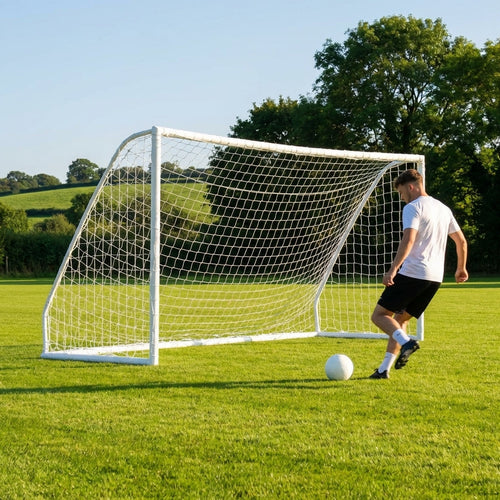 Football Goal Post – 12ft x 6ft – Durable PVC – Garden & Match Use