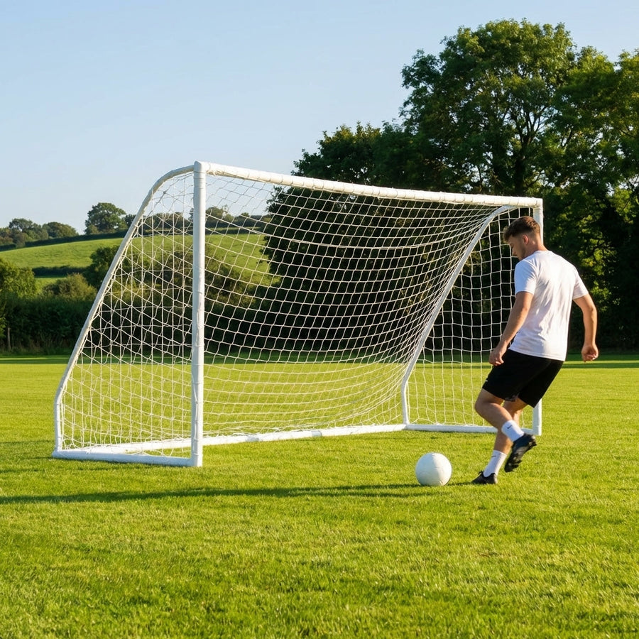 Football Goal Post – 12ft x 6ft – Durable PVC – Garden & Match Use