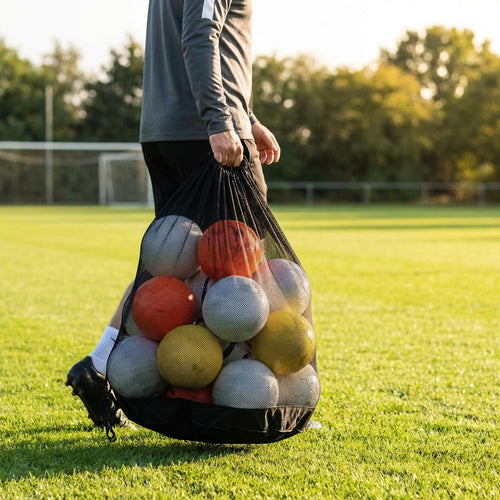 Sports Ball Carry Bag – Black – Mesh Material – Training Sessions