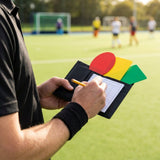 Referee cards and wallet set with synthetic leather, ideal for matchday use