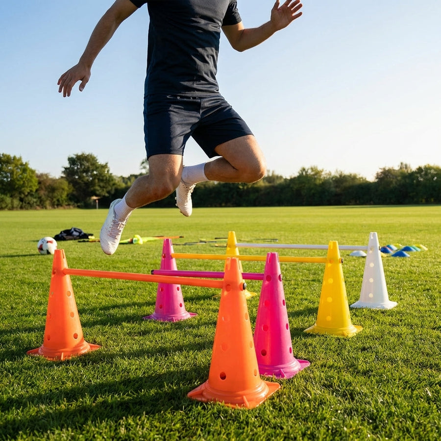 Training Cone Hurdles – Multi-Colour – Durable Plastic – Sports Training