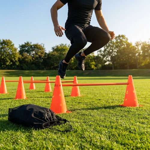 Tri Cone Hurdles – 8 Colours – Shatterproof Polyethylene – Sports Training