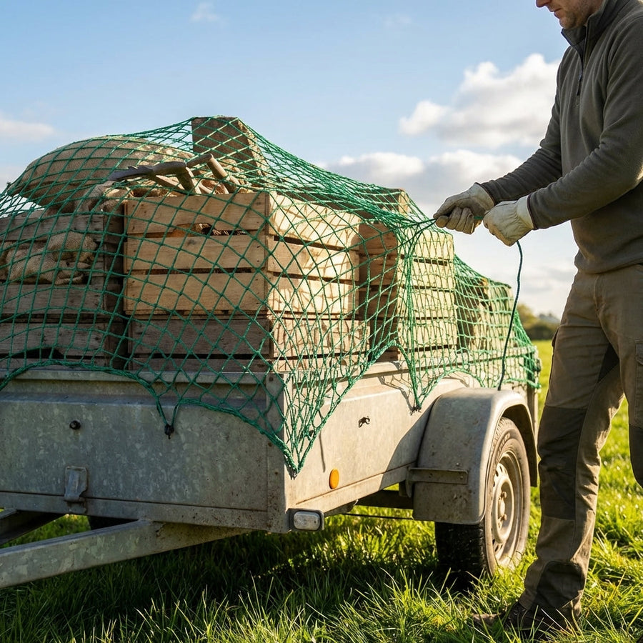 Ultra Heavy Duty Trailer Nets – Multiple Sizes – Weatherproof 3mm Twine – Industrial Use